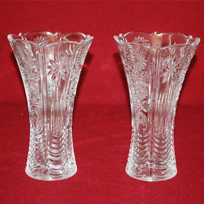 "Crystal Vases  -2 pcs - code 226-009 - Click here to View more details about this Product